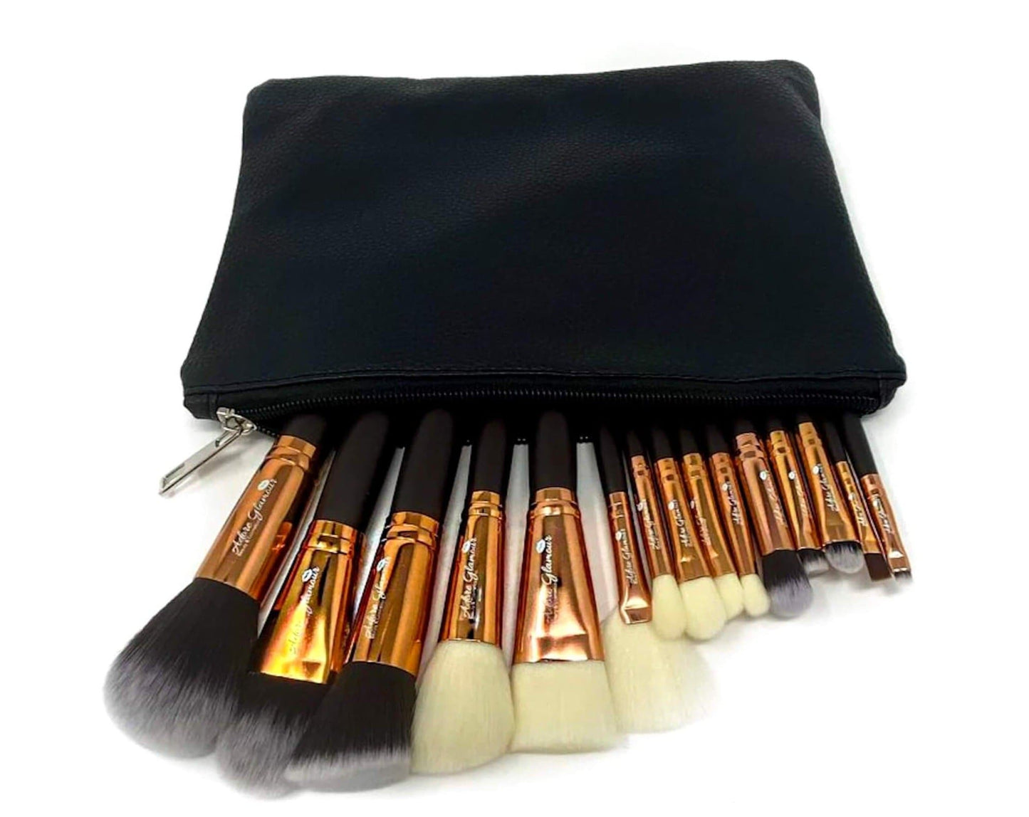 15 Piece Professional Makeup Brush Set With Travel Bag